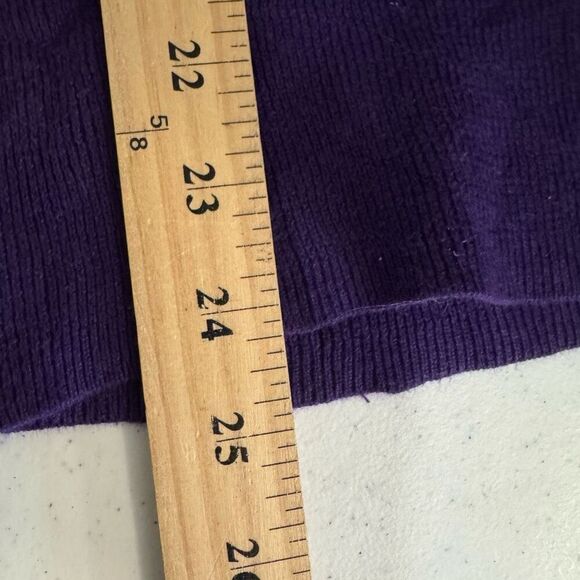Polo Jeans Company Purple Ribbed Women’s Sweater Size Large Turtle Neck Preppy - Picture 11 of 12